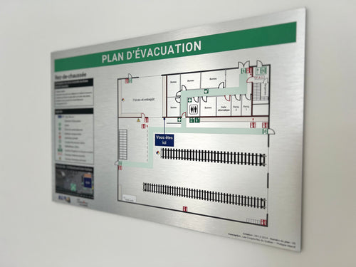 Plans d'évacuation muraux